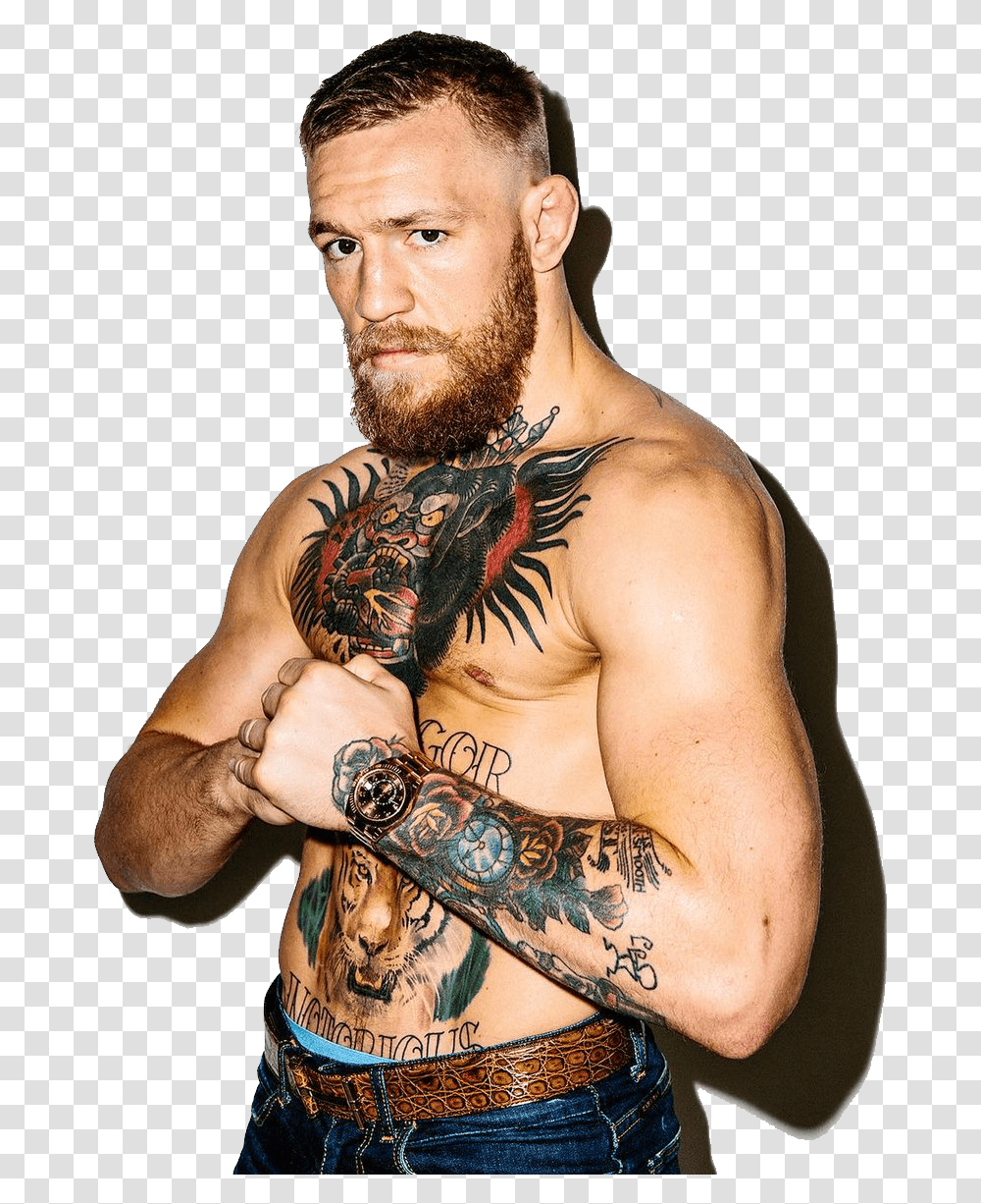 Conor Mcgregor, Celebrity, Skin, Tattoo, Person Transparent Png