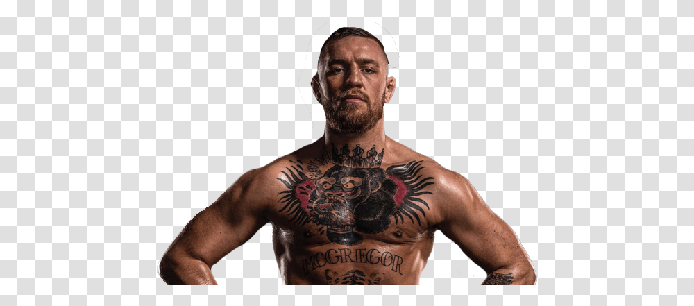 Conor Mcgregor, Celebrity, Skin, Tattoo, Person Transparent Png