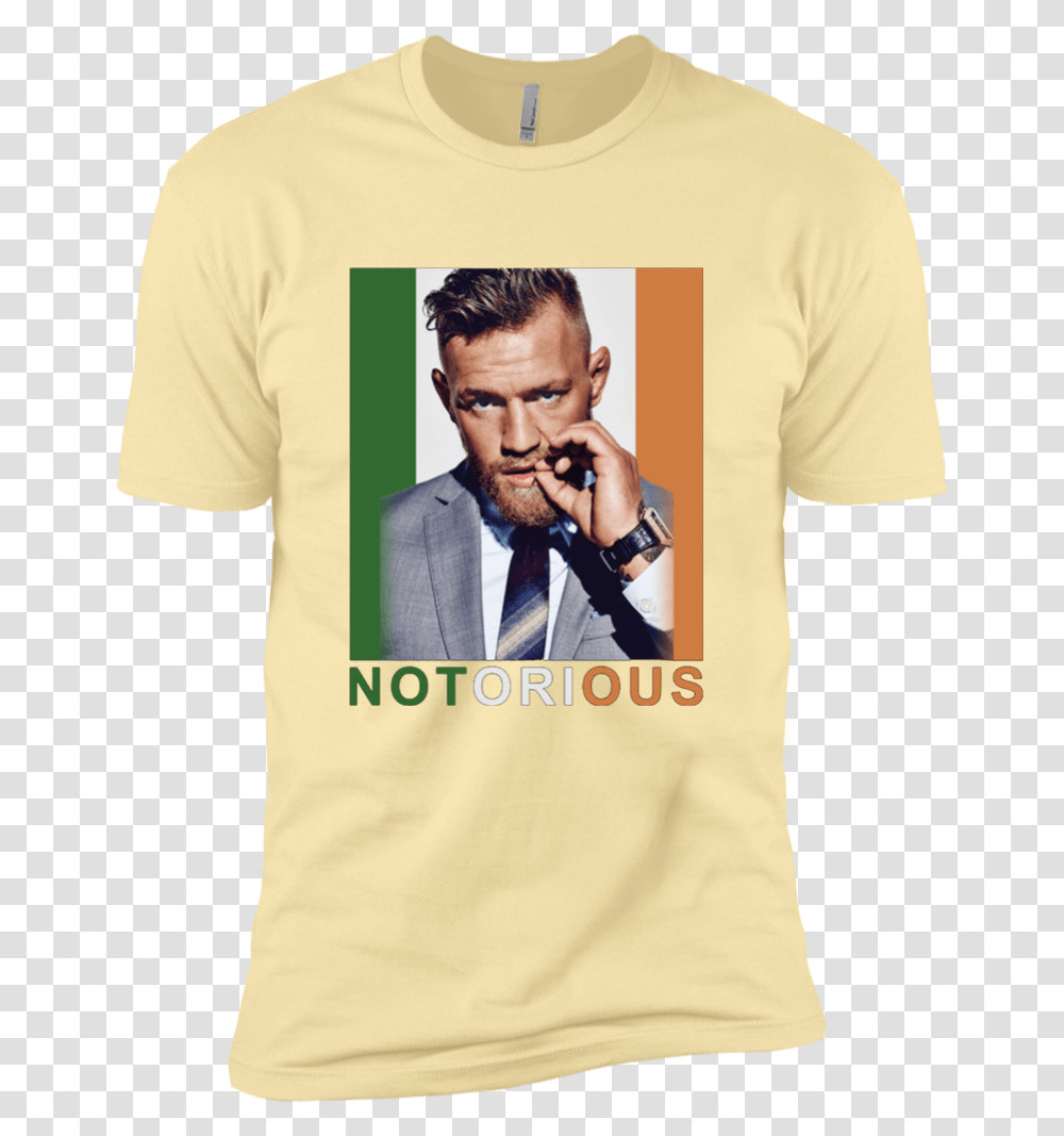 Conor Mcgregor Notorious Nl3600 Next Level Premium T Shirt, Apparel, Person, Human Transparent Png