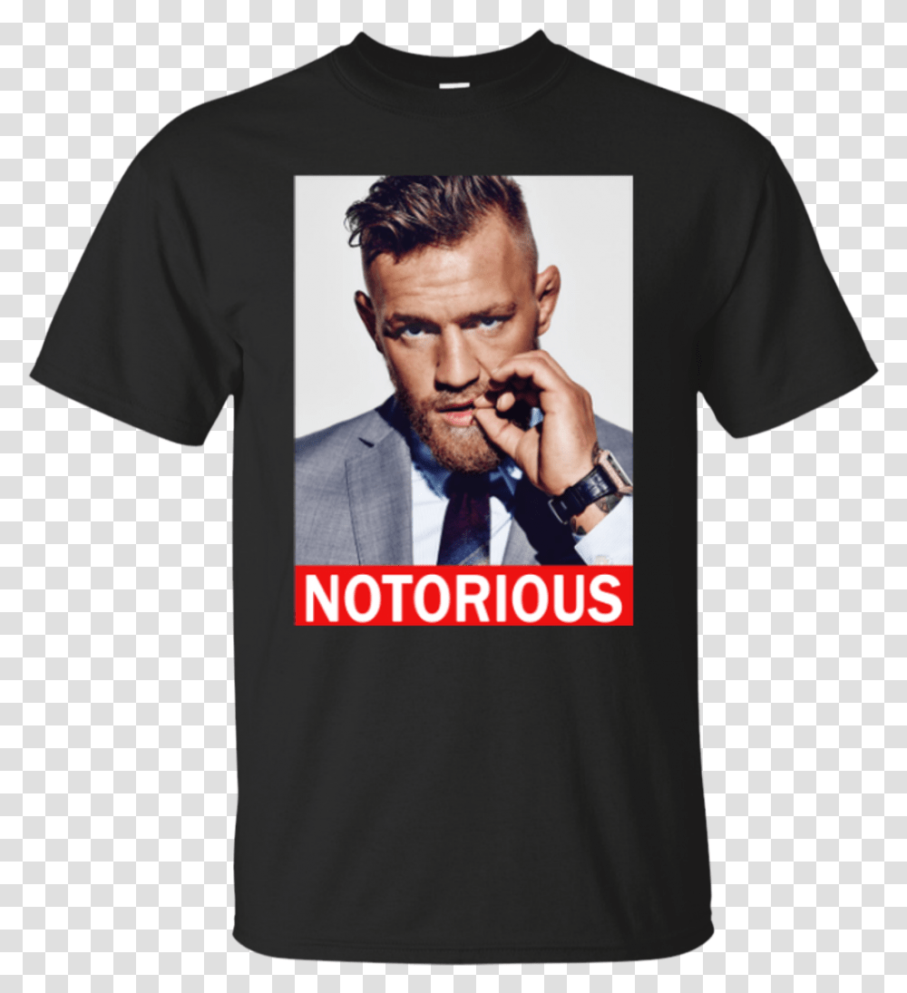 Conor Mcgregor Notorious Shirt, Apparel, T-Shirt, Person Transparent Png