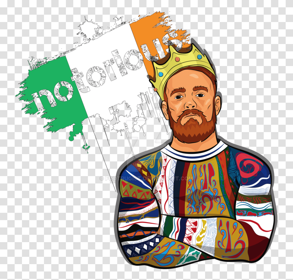 Conor Mcgregor Shirt Design, Person, Face Transparent Png