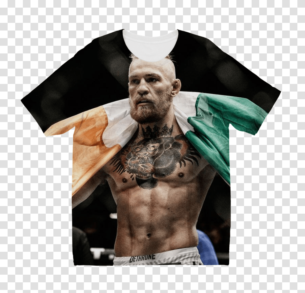 Conor Mcgregor Ufeffsequin Cushion Cover, Skin, Person, Human, Tattoo Transparent Png