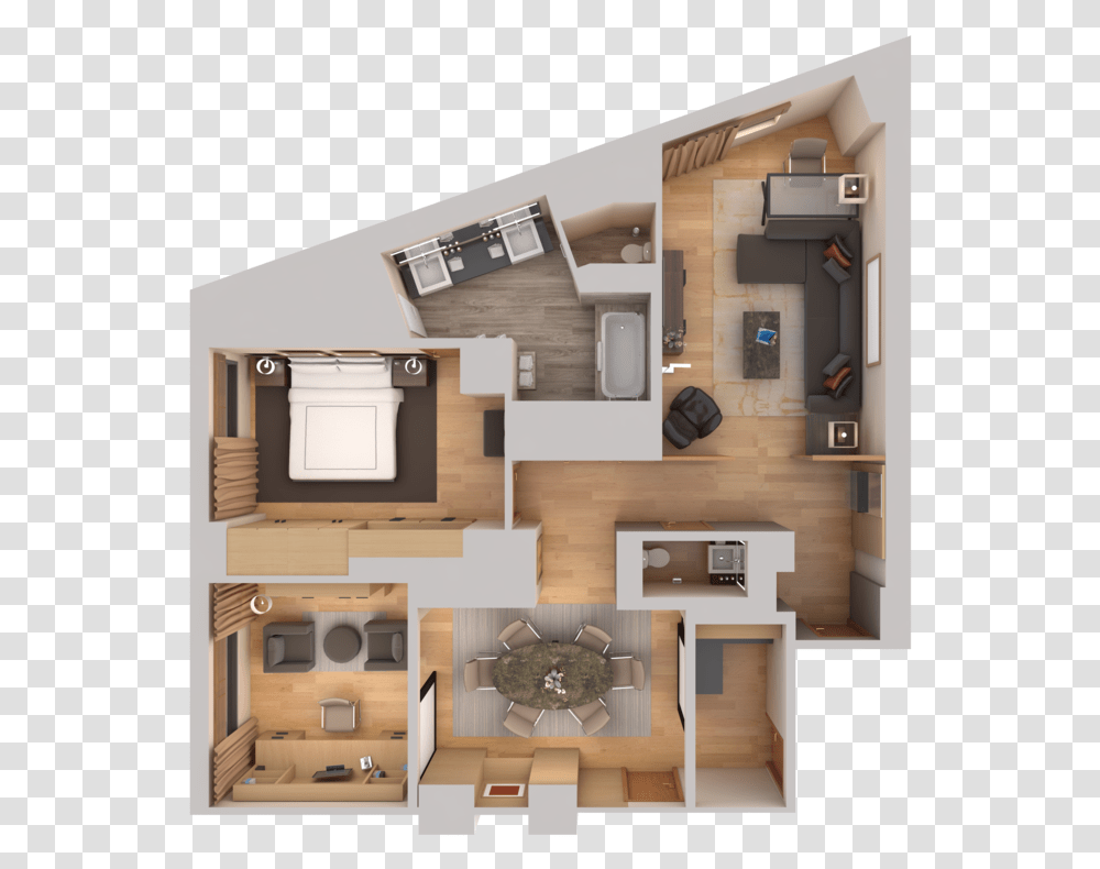 Conrad New York Conrad Suite, Floor Plan, Diagram, Plot Transparent Png