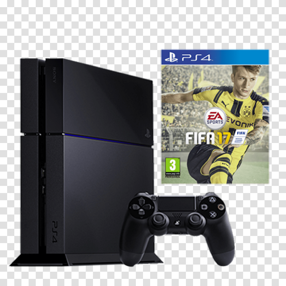 Consola Ps4 Sony 500gb Ds Fifa Ps 4 Fifa, Video Gaming, Person, Human, Electronics Transparent Png
