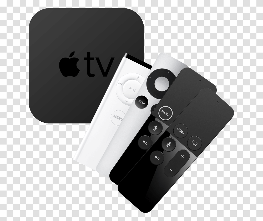 Console And Remotes For All Apple Tv Generations, Electronics, Remote Control, Joystick, Video Gaming Transparent Png