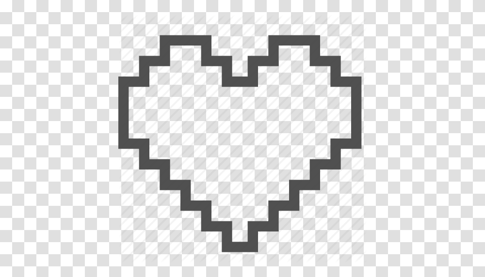 Console Game Heart Life Pixel Play Player Icon, Staircase, Rug Transparent Png