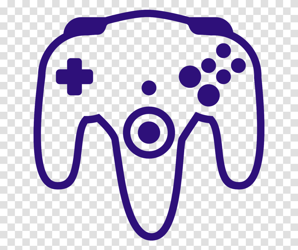 Console Purple Game Accessory Controllers Controller N64 Controller Clipart, Electronics, Joystick Transparent Png