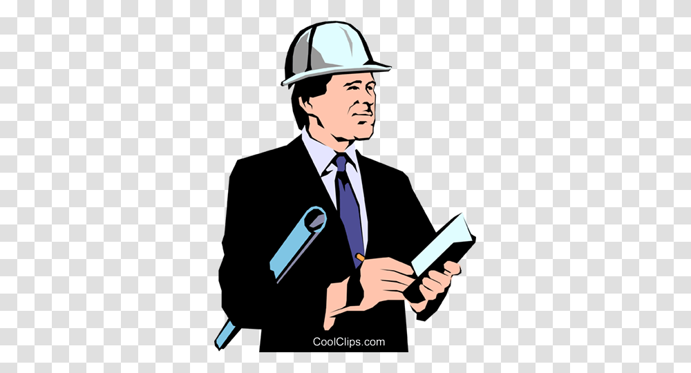 Construction Architects Royalty Free Vector Clip Art Illustration, Tie, Accessories, Person Transparent Png