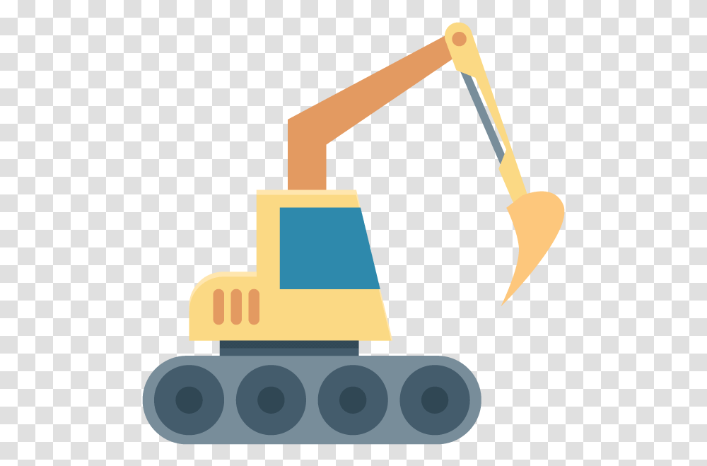 Construction Bulldozer, Tool, Hoe, Axe Transparent Png