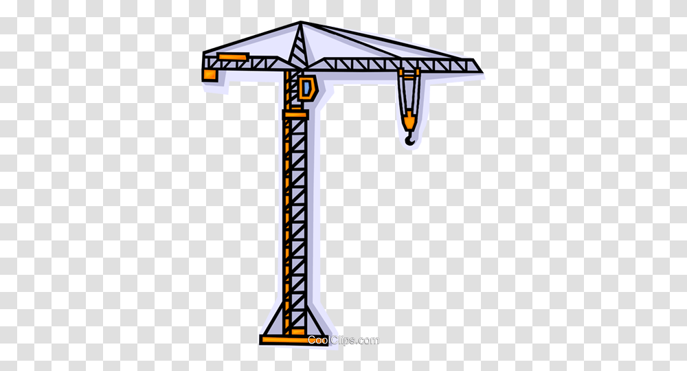 Construction Crane Royalty Free Vector Clip Art Illustration, Cross, Crucifix Transparent Png