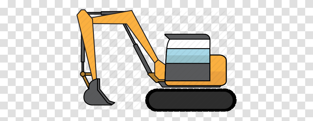 Construction Earth Mover Equipment Excavator Machinery Mining, Tractor, Vehicle, Transportation, Bulldozer Transparent Png