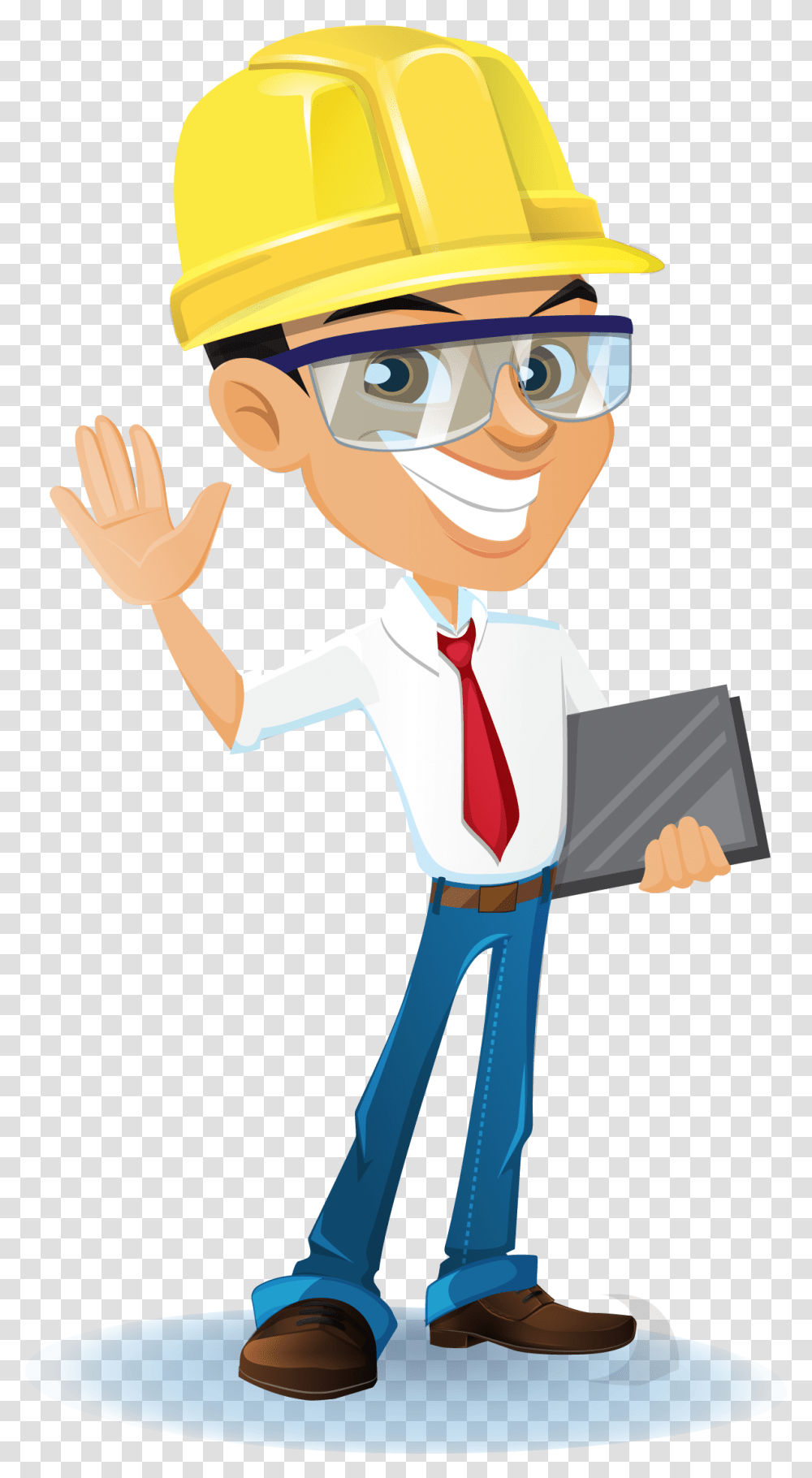 Construction Engineering Vector Architectural Engineer Engineer Clip Art, Person, Human, Tie, Accessories Transparent Png