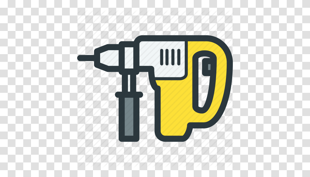 Construction Equipment Drill Perforator Repair Tool Icon, Power Drill Transparent Png