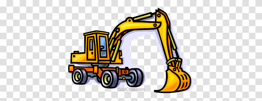 Construction Equipment Shovel Royalty Free Vector Clip Art, Bulldozer, Tractor, Vehicle, Transportation Transparent Png