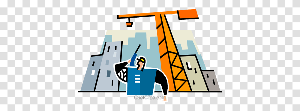 Construction Foreman On A Walkie Talkie Royalty Free Vector Clip, Crowd, Utility Pole, Speech, Audience Transparent Png