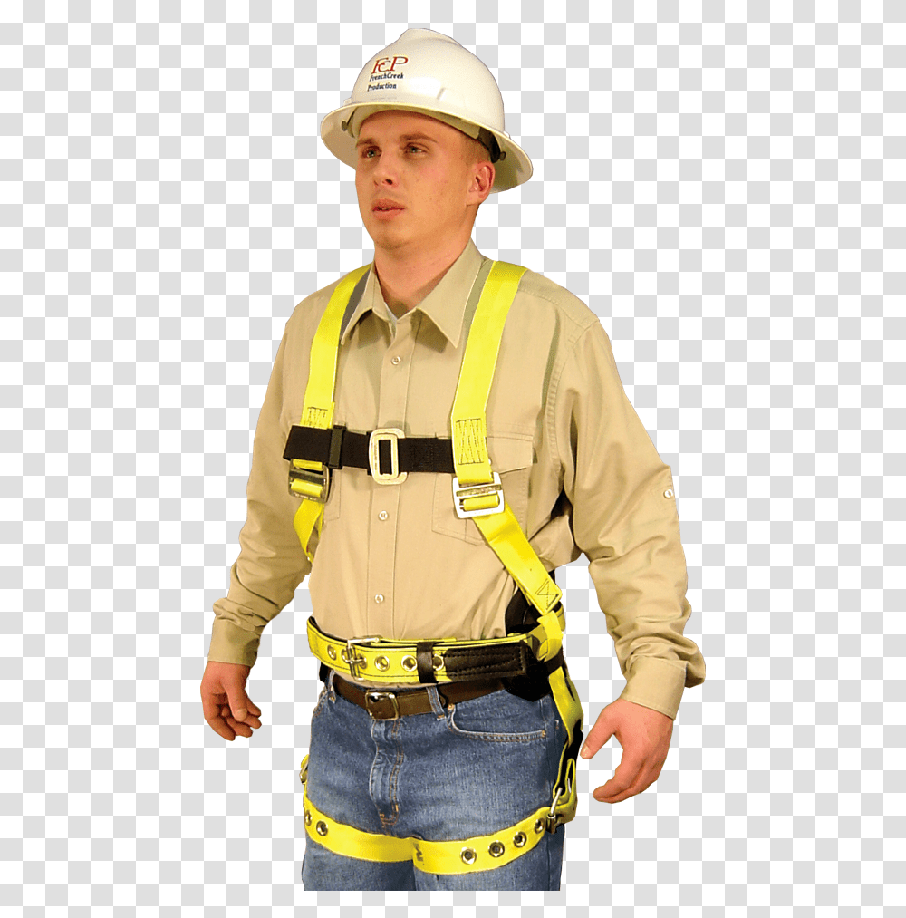 Construction Full Body Safety Harness, Person, Human, Helmet Transparent Png