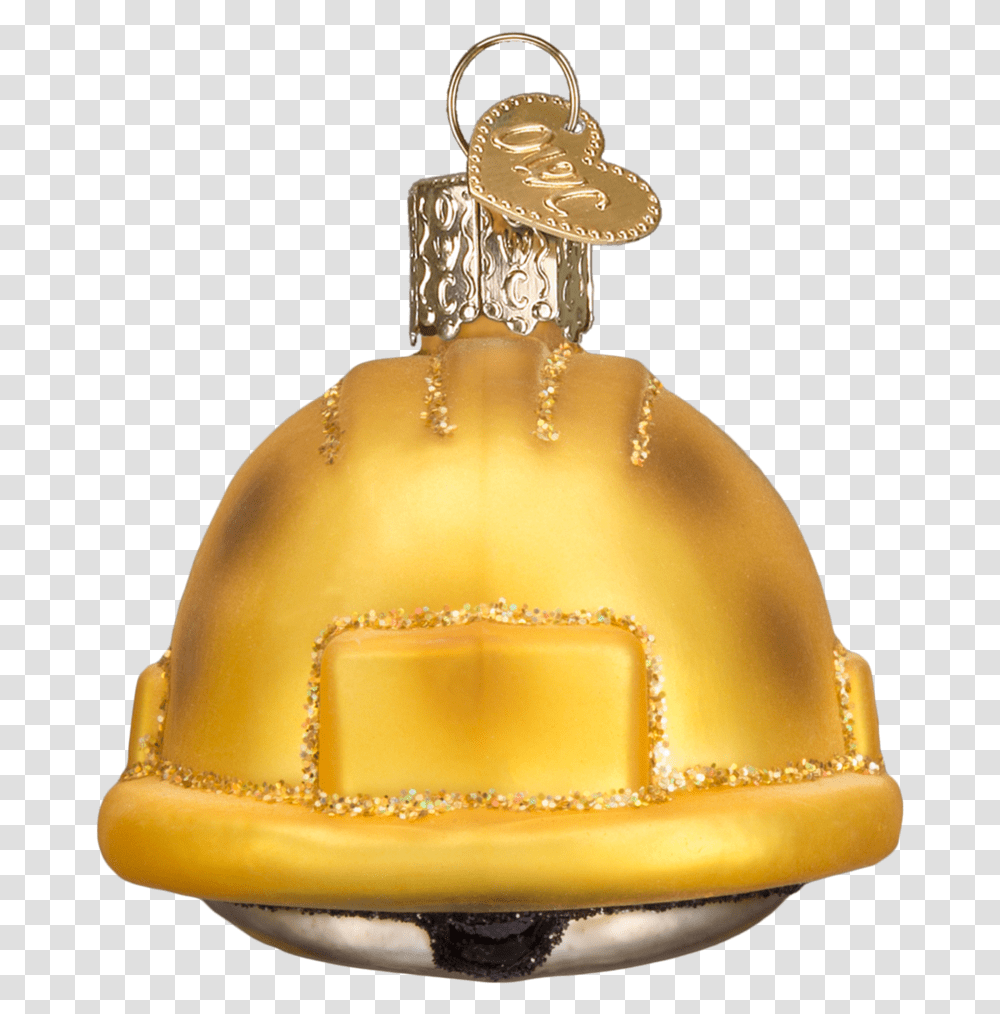 Construction Helmet Hard Hat Christmas Ornament, Gold, Wedding Cake, Dessert, Food Transparent Png