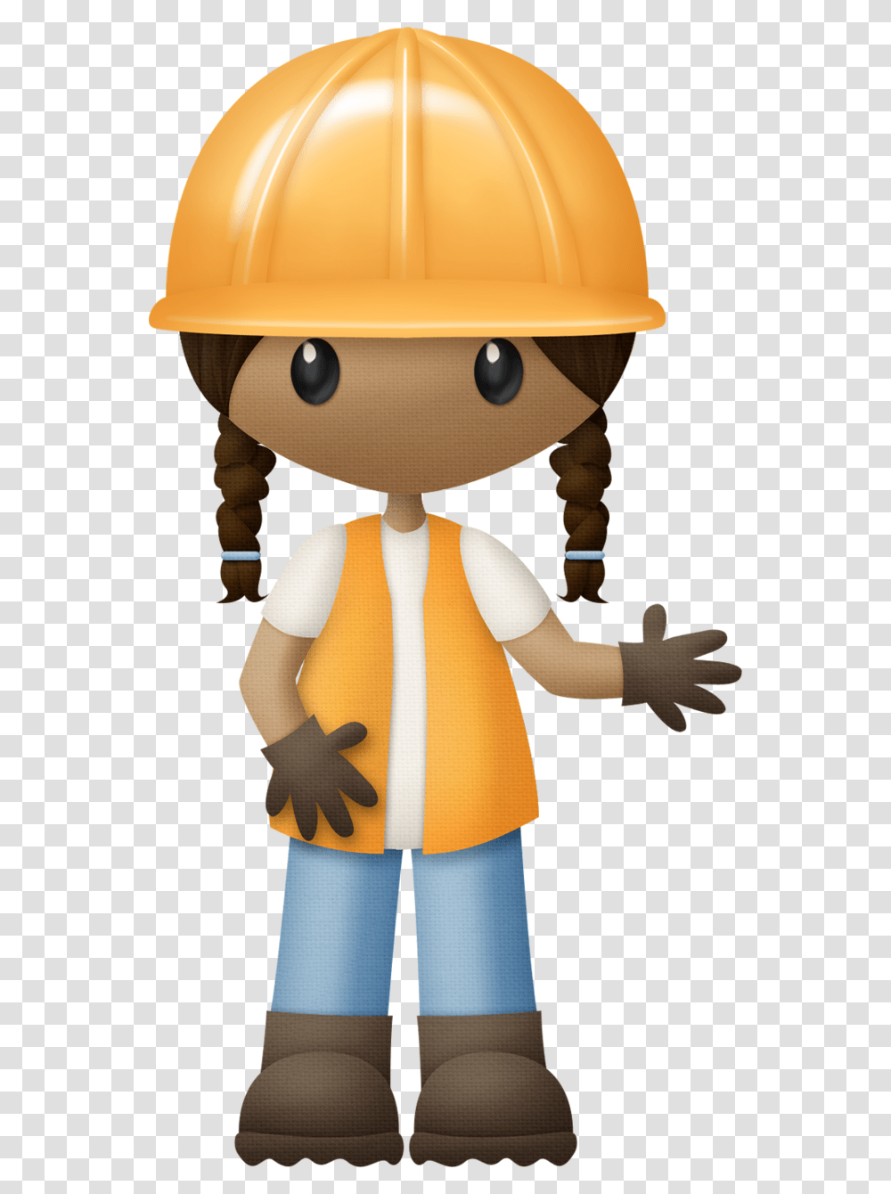 Construction Kids Clipart, Doll, Toy, Helmet Transparent Png