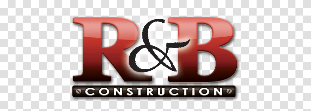 Construction Logo Branding R And B Construction Logo, Text, Alphabet, Word, Number Transparent Png
