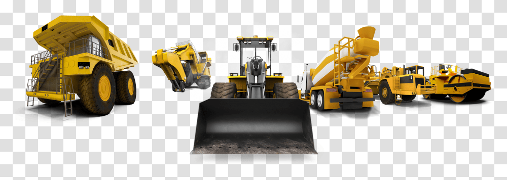 Construction Machine Background, Tractor, Vehicle, Transportation, Bulldozer Transparent Png