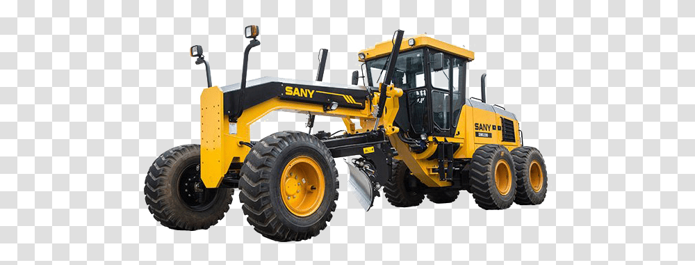 Construction Machine Hd Image Sany, Tractor, Vehicle, Transportation, Bulldozer Transparent Png