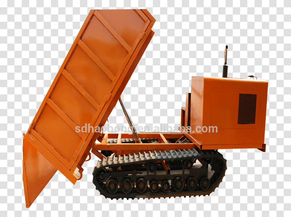 Construction Machinery 3 Ton Dump Truck Crawler Dumper Bulldozer, Tractor, Vehicle, Transportation, Snowplow Transparent Png