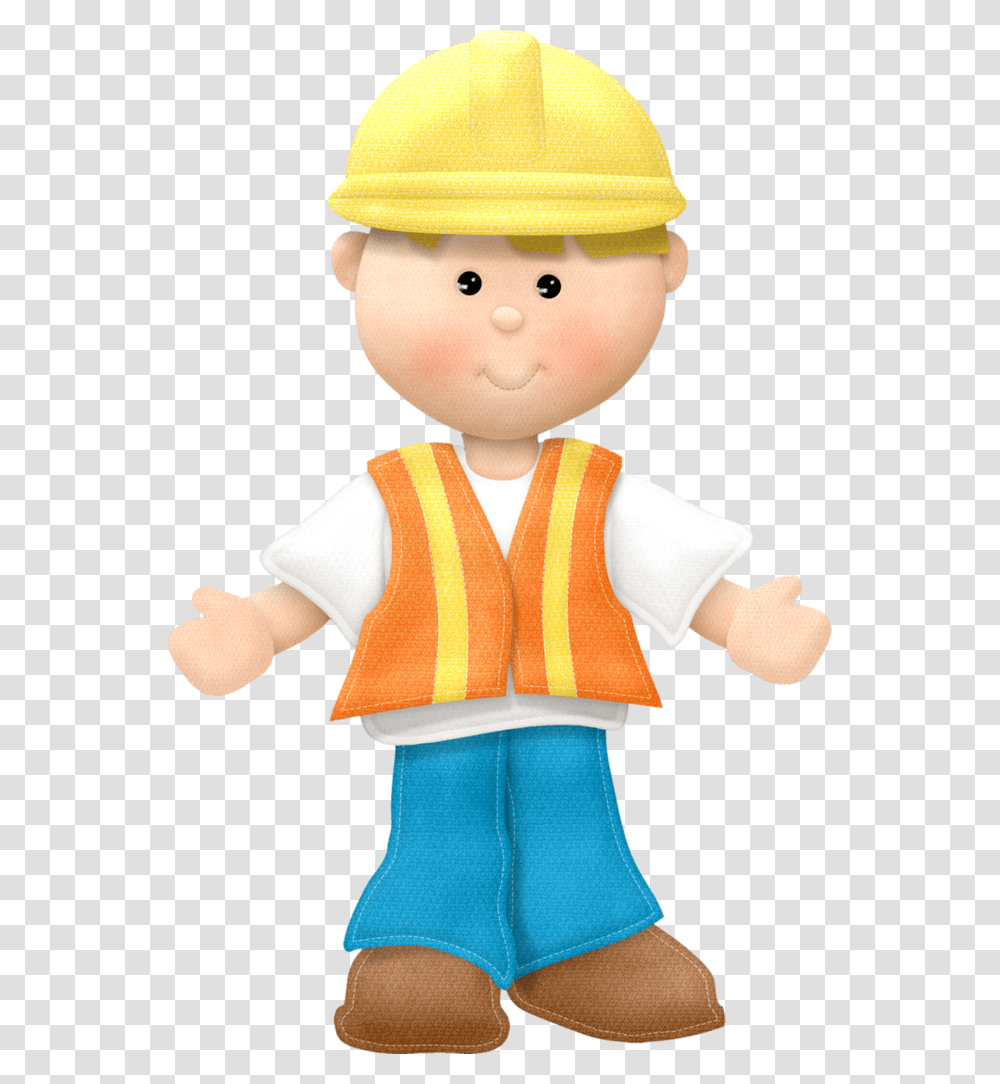 Construction Man Clipart Download Construction Workers Clip Art, Doll, Toy, Person, Human Transparent Png