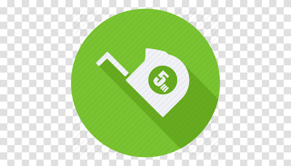 Construction Measuring Tape Icon, Green, Recycling Symbol, Logo Transparent Png