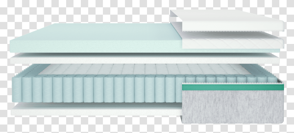 Construction Of The Helix Mattress Architecture, Furniture, Staircase, Foam, Bed Transparent Png