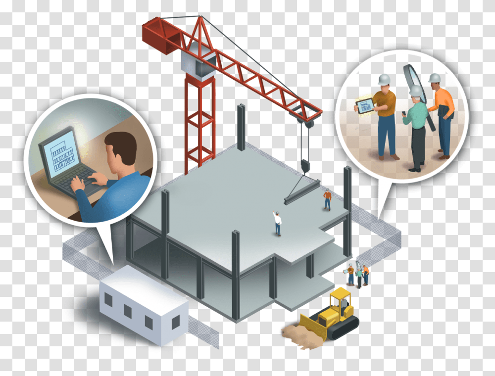 Construction, Person, Building, Factory, Construction Crane Transparent Png