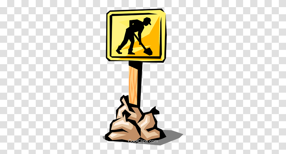 Construction Signs Royalty Free Vector Clip Art Illustration, Person, Human, Pedestrian Transparent Png