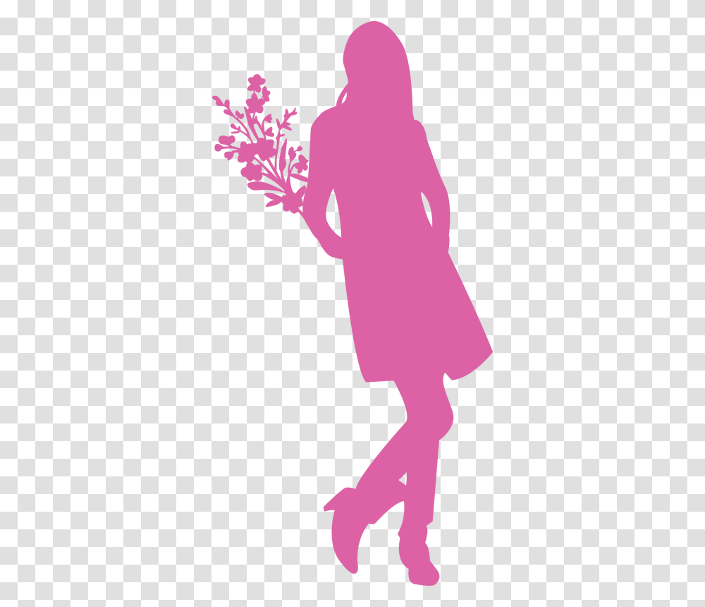 Construction Silhouette Woman Silhouette Purple Pink, Sleeve, Apparel, Person Transparent Png
