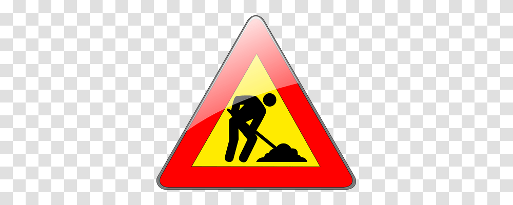 Construction Site Transport, Triangle, Sign Transparent Png