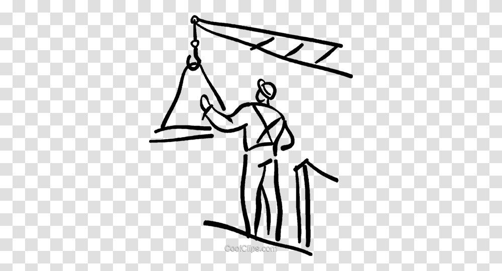 Construction Site Royalty Free Vector Clip Art Illustration, Bow, Drawing, Silhouette, Utility Pole Transparent Png