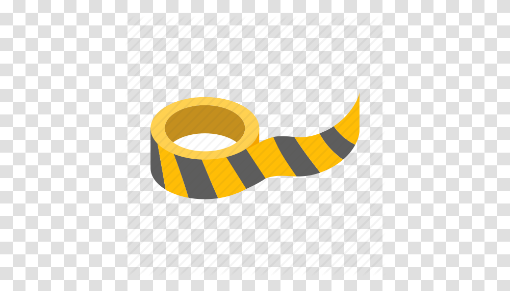 Construction Tape, Label, Gold, Magnifying Transparent Png
