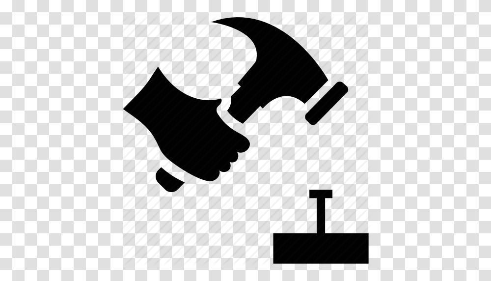 Construction Tool Hammer Hand Holding Hammer Hit Hitting, Piano, Leisure Activities, Musical Instrument, Appliance Transparent Png
