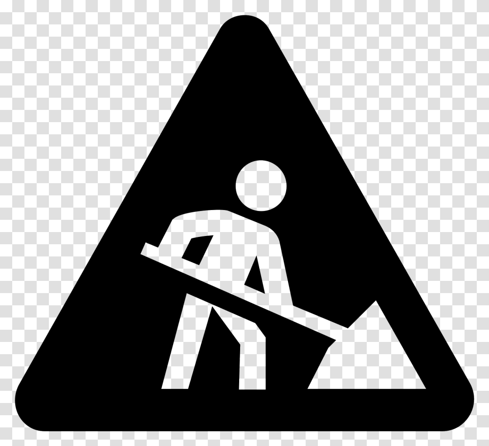 Construction Under Construction Sign Black And White, Gray, World Of Warcraft, Halo Transparent Png