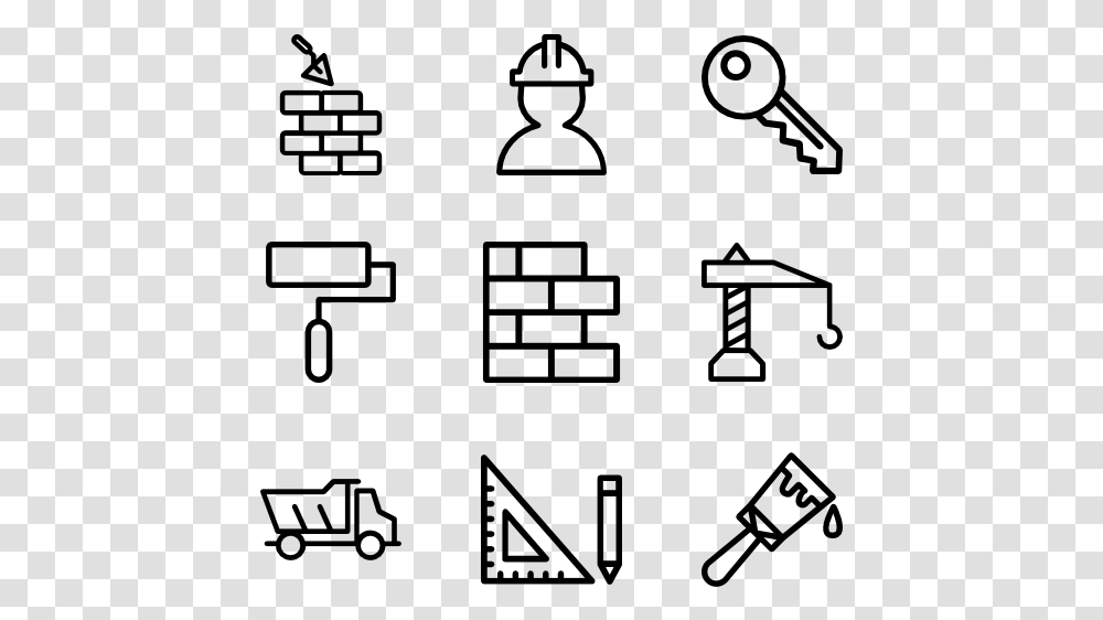 Construction Vector Lines Icons, Gray, World Of Warcraft Transparent Png