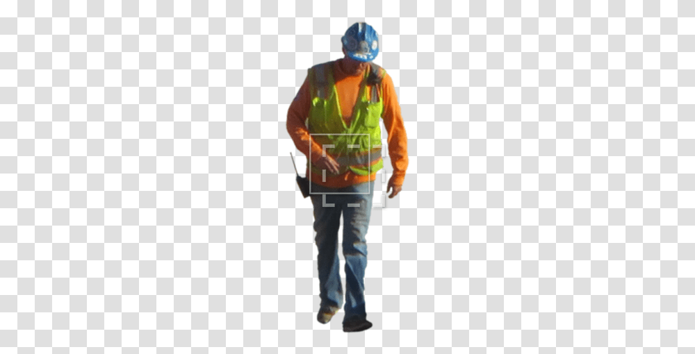 Construction Worker, Person, Standing, Helmet Transparent Png