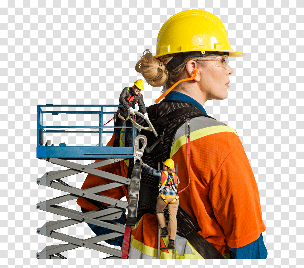 Construction Worker Elevated Work Platform Operator, Apparel, Person, Human Transparent Png