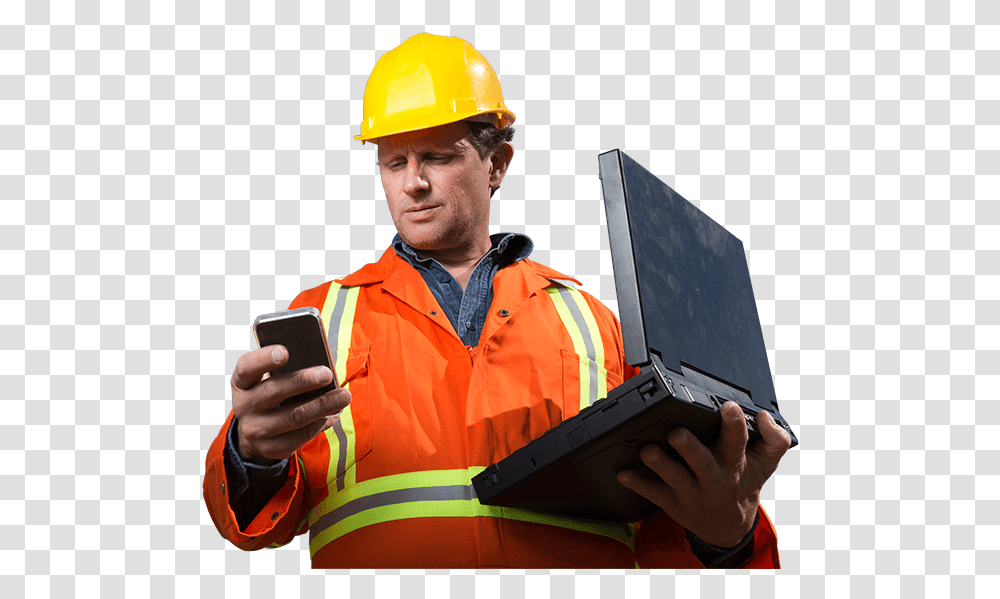 Construction Worker Hard Hat, Mobile Phone, Electronics, Helmet Transparent Png