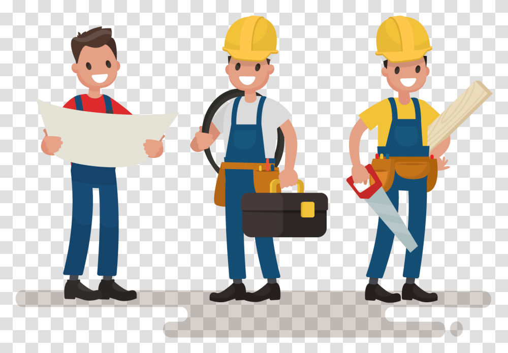 Construction Worker Painter Plumber Carpenter Icon, Person, People, Photography, Standing Transparent Png