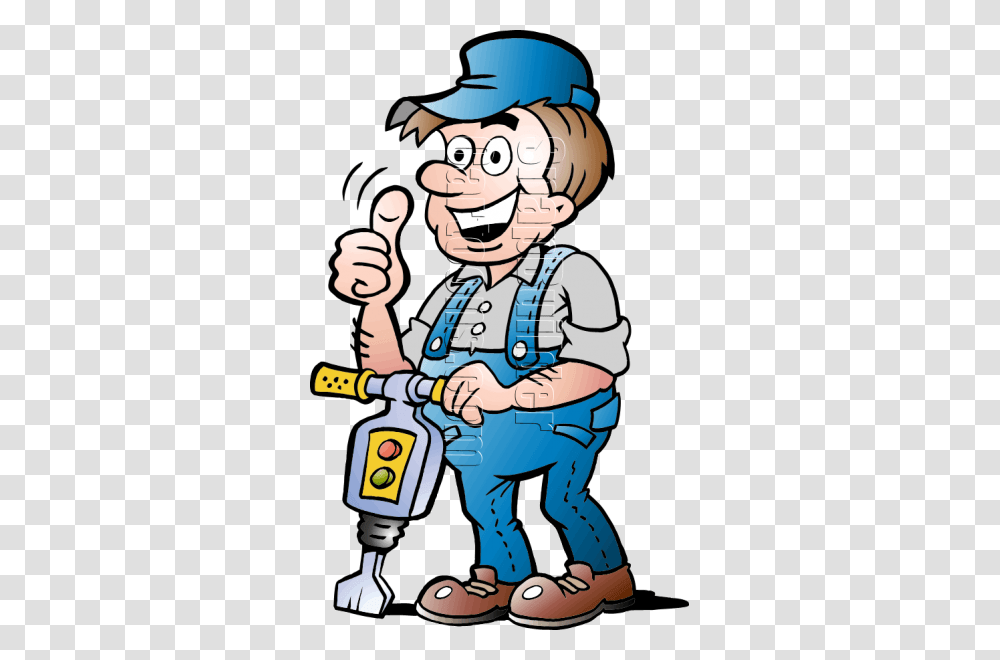 Construction Worker With Jack Hammer, Person, Human, Performer, Juggling Transparent Png