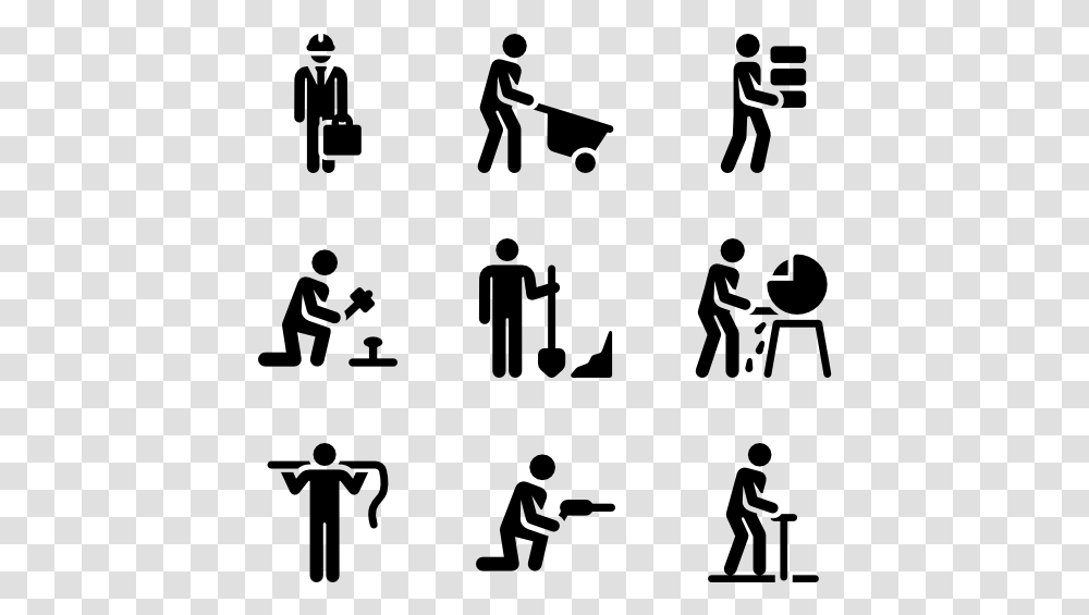 Construction Workers Worker Icon, Gray, World Of Warcraft Transparent Png
