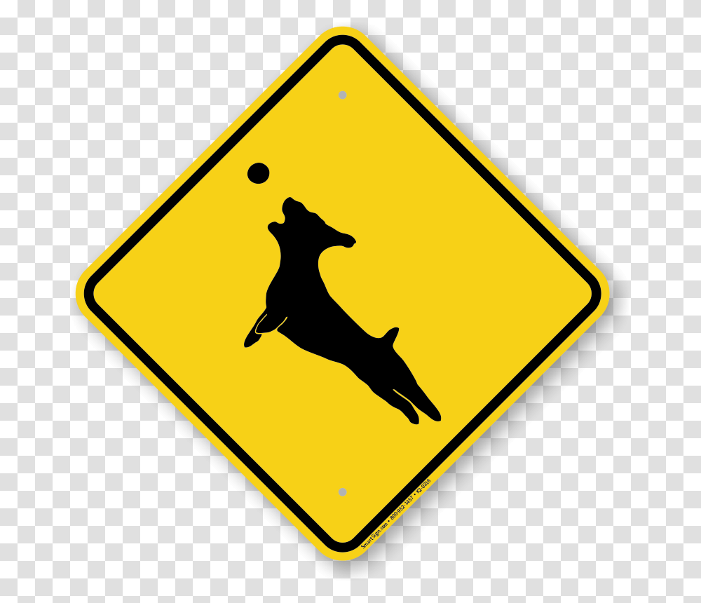 Construction Zone Has Ended Sign, Road Sign, Dog, Pet Transparent Png