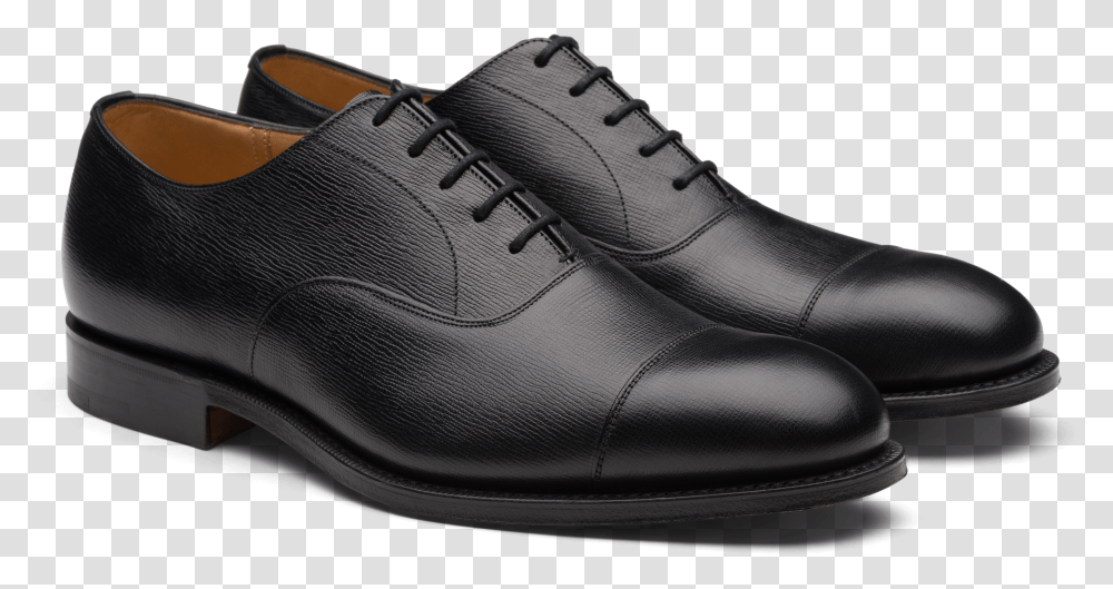 Consul Churchquots St James Leather Oxford Black Stud Brogue Shoes Transparent Png