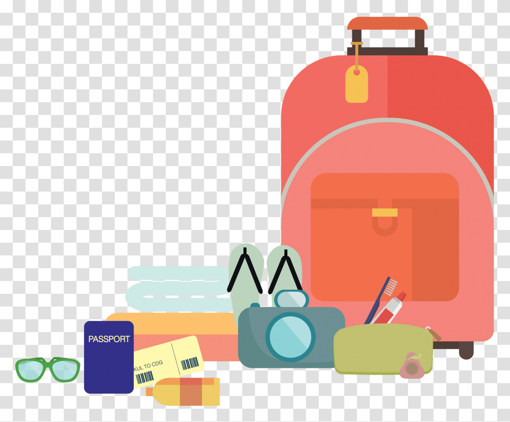 Contact, Bag, Luggage, Backpack Transparent Png