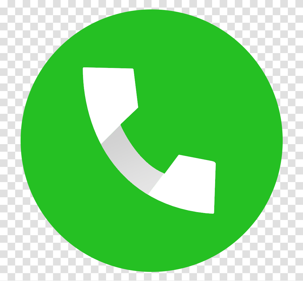 Contact Icon For Android Green Phone Icon, Symbol, Number, Text, Recycling Symbol Transparent Png