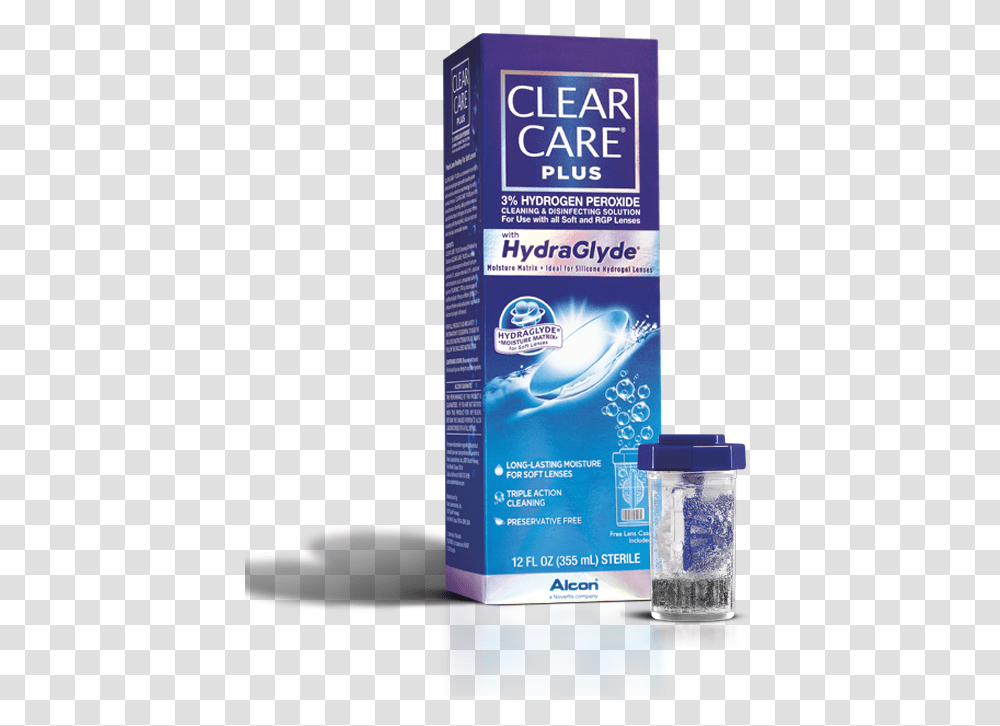 Contact Lens Cleaning Solution Clear Care Clear Care Hydraglyde, Flyer, Poster, Paper, Advertisement Transparent Png
