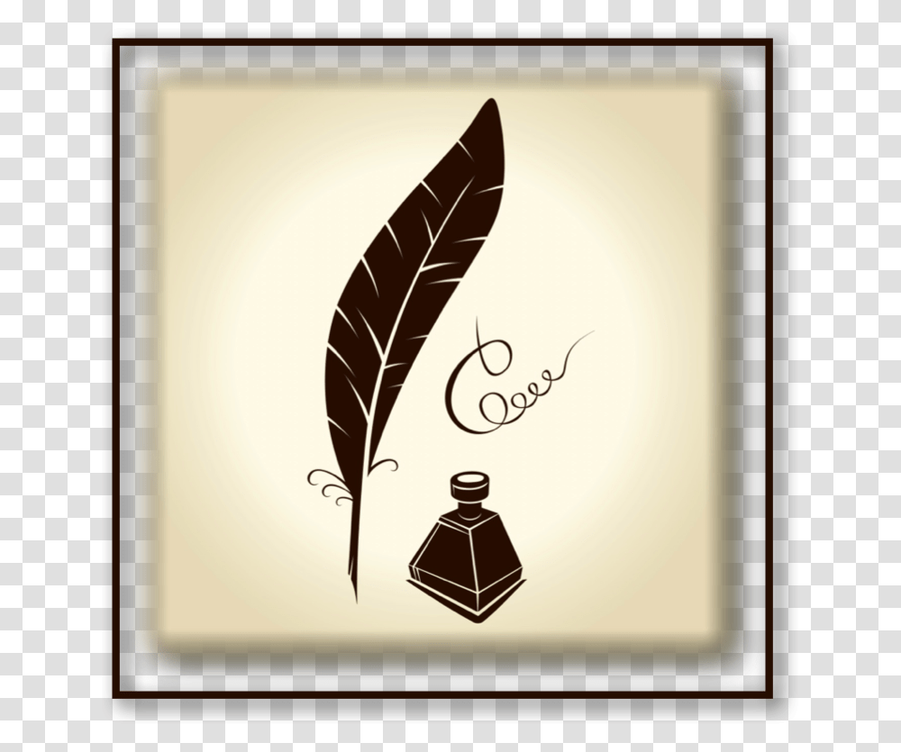 Contact My Therapy Online Feather Pen And Ink, Label, Bottle, Silhouette Transparent Png